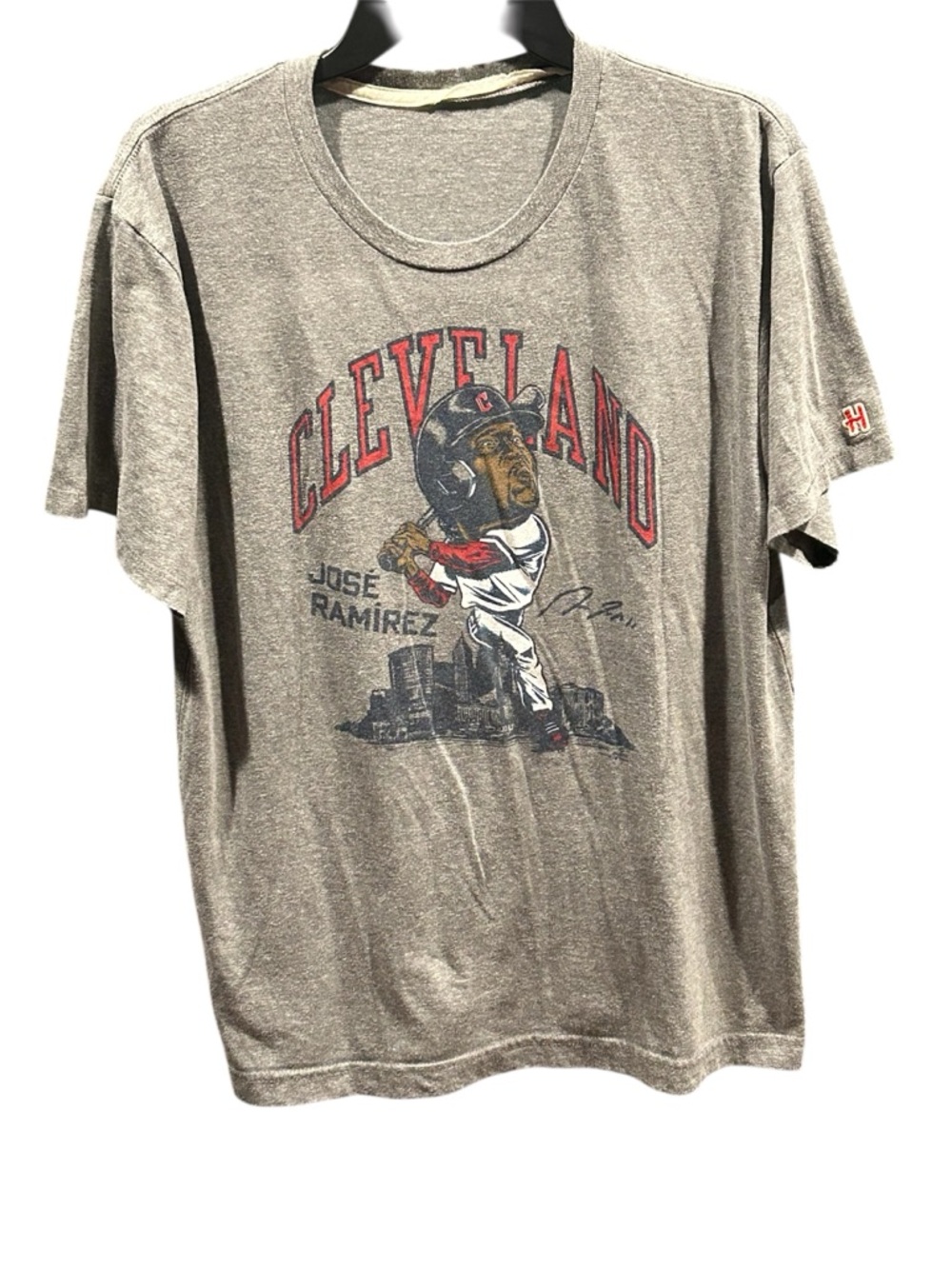 Cleveland Guardians Jose Ramirez Fat Head Graphic T-Shirt Caricature XL Homage